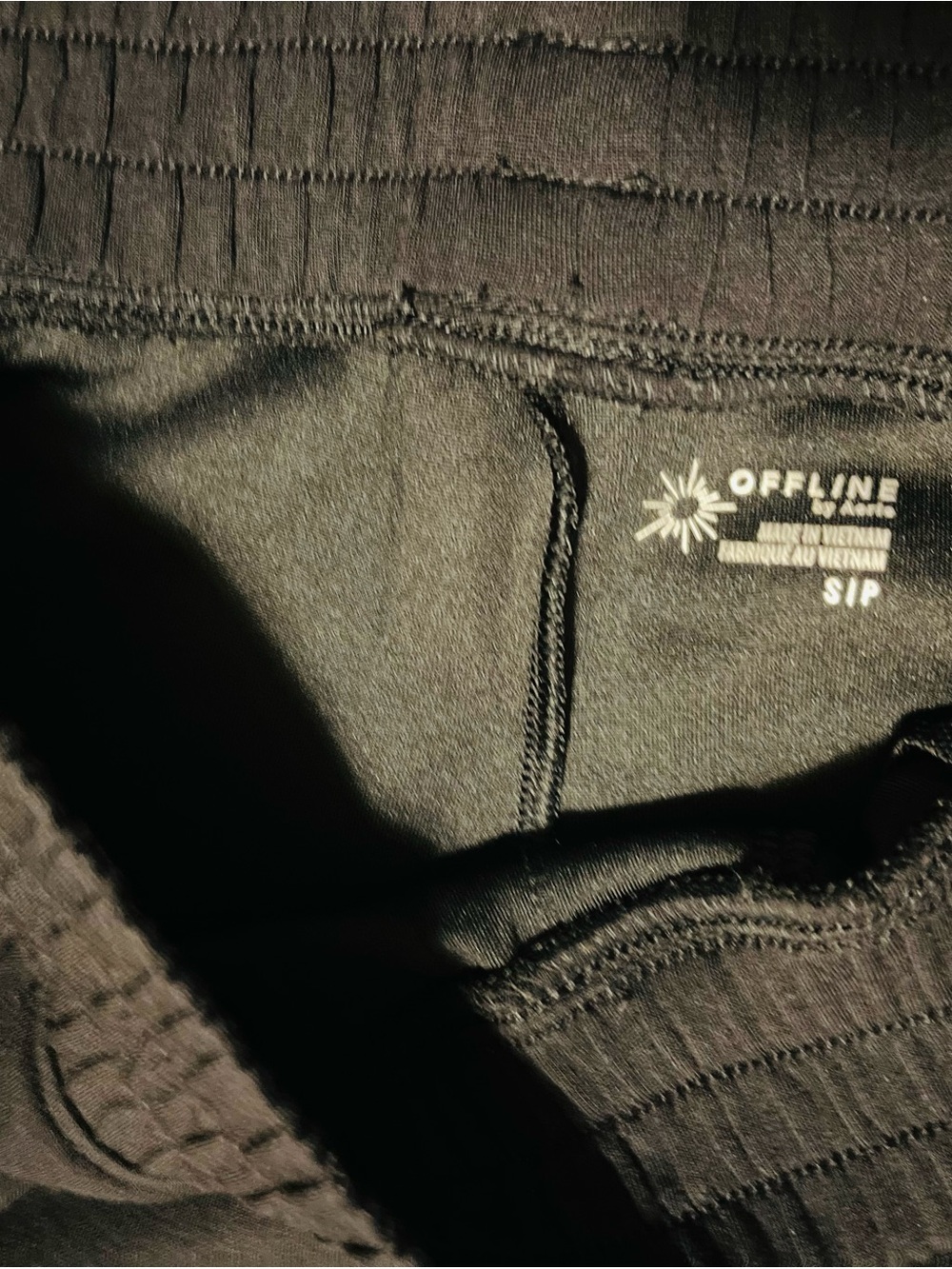 OFFLINE by Aerie ChillUp Satin Track Pants in Black Size Small - Picture 4 of 6